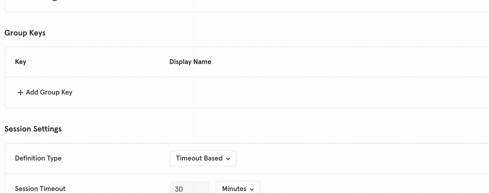 GIF demonstrating how to set Group key in Mixpanel UI